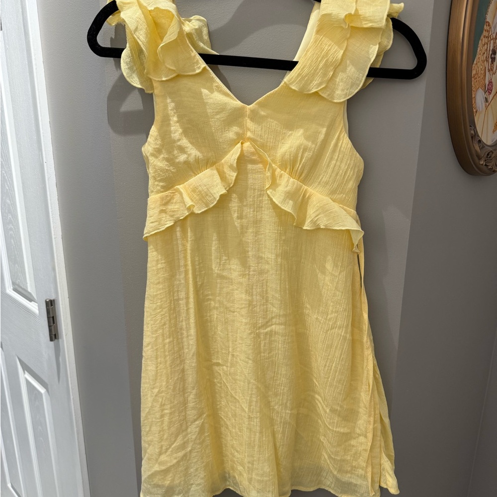 Francesca's Collections Light Yellow Dress- Youth 12